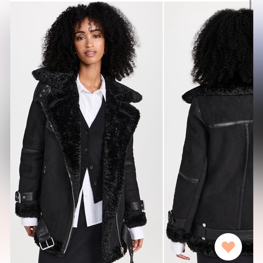 Avec Les Filles Fur Jacket NEW WITH TAGS